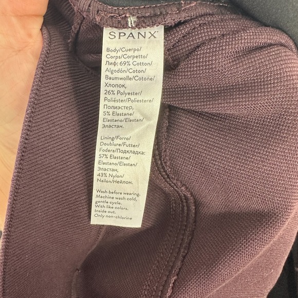 Spanx by Sara Blakely XL Brown Shaping Jeggings Slim Fit High Rise Pull On Pants - Picture 3 of 8